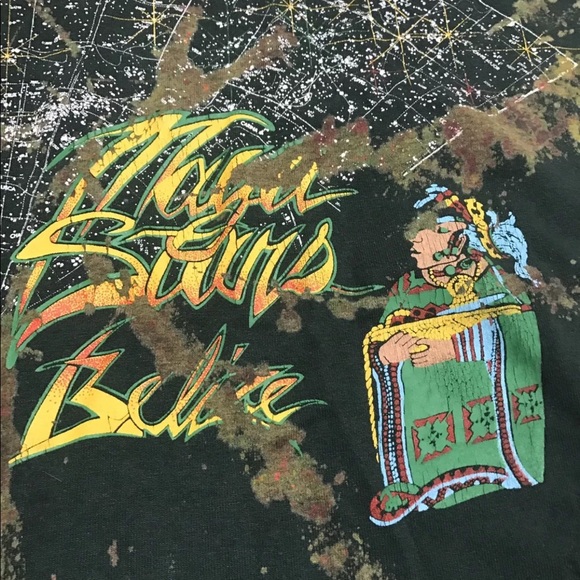 Vintage 80s Fruit Of The Loom Multicolor T Shirt - Picture 3 of 6